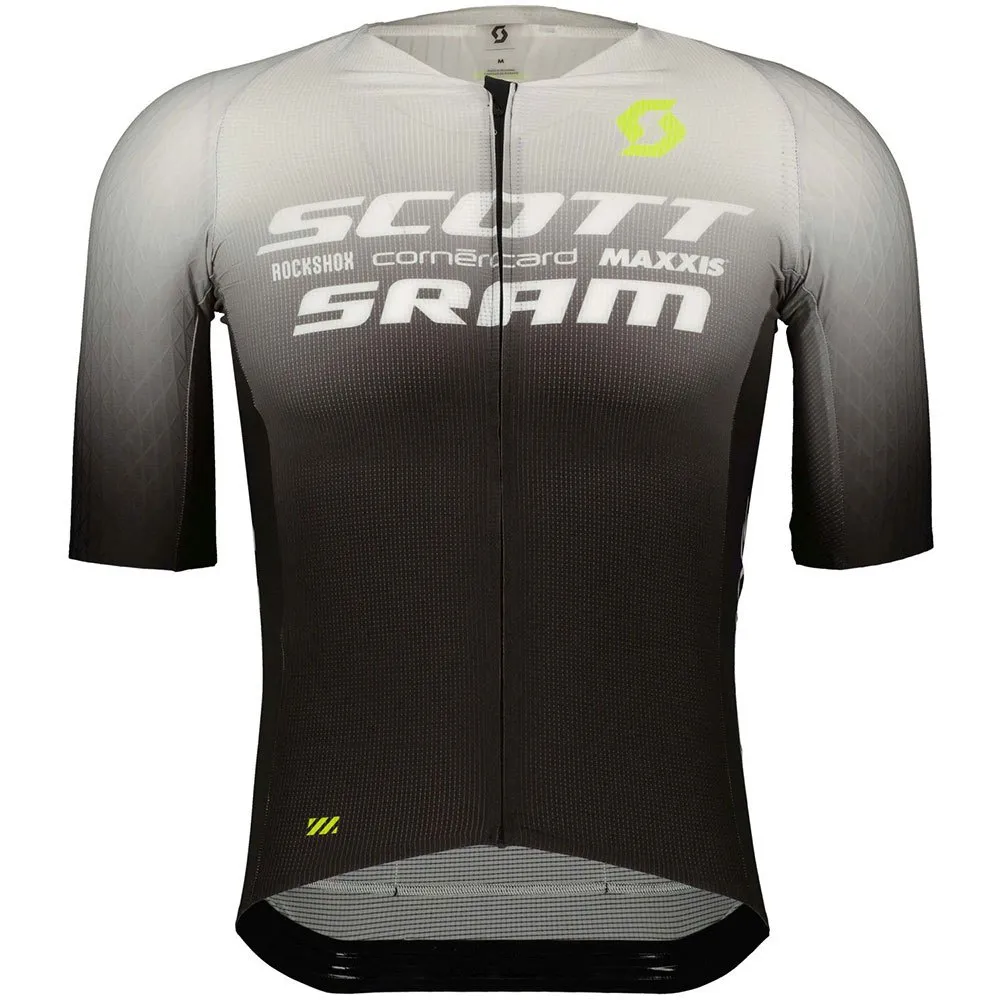 SCOTT Rc Scott-sram Aero Kort Ermet Trøye, White / black