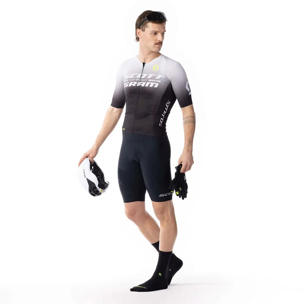 SCOTT Rc Scott-sram Aero Kort Ermet Trøye, White / black