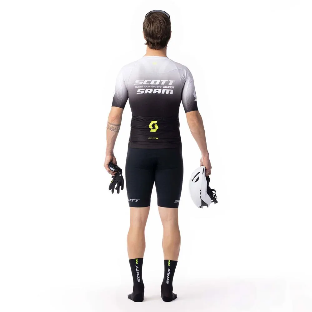 SCOTT Rc Scott-sram Aero Kort Ermet Trøye, White / black