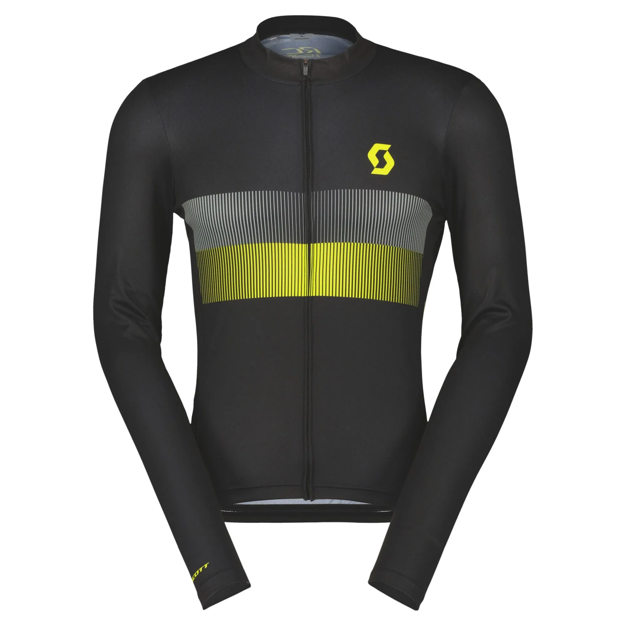 SCOTT RC Team 10 Langermet Jersey Trøye Sort m til Herre, Gul SCOTT RC Team 10 Langermet Jersey Trøye Sort m til Herre, Gul