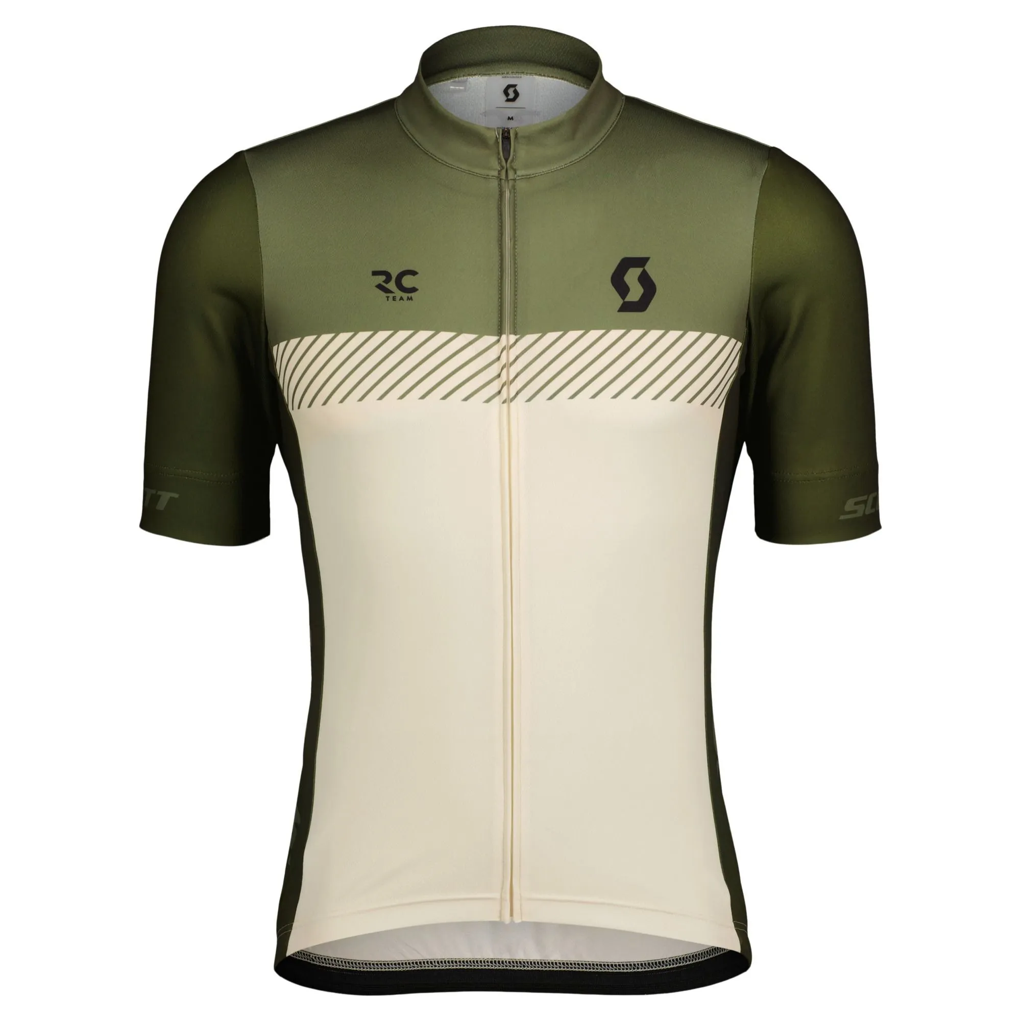 SCOTT RC Team kortermet sykkeltrøye hay green/cotton herre, Krem/grønn/hvit SCOTT RC Team kortermet sykkeltrøye hay green/cotton herre, Krem/grønn/hvit