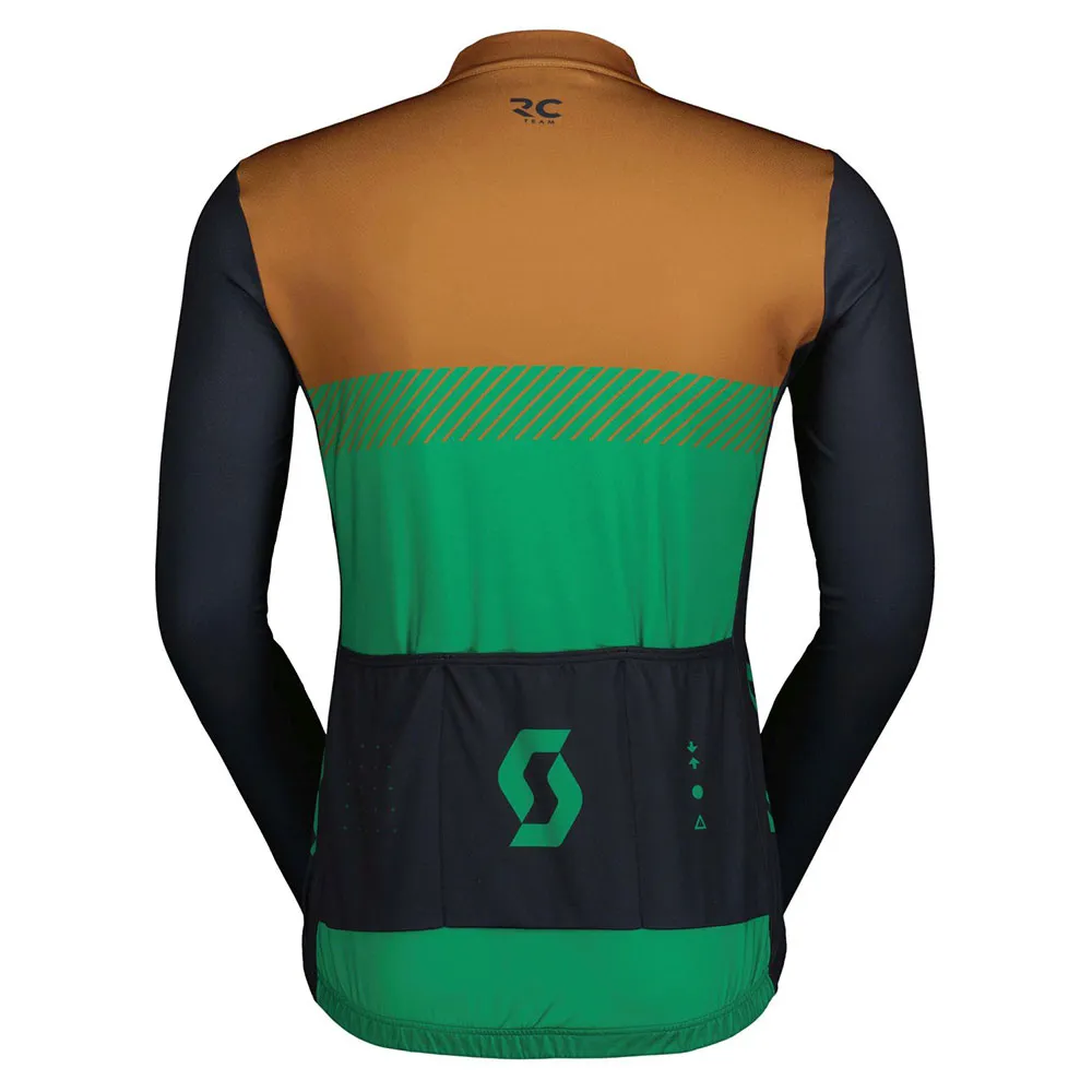 SCOTT Rc Team Langermet Trøye, Bread brown / amazon green, M