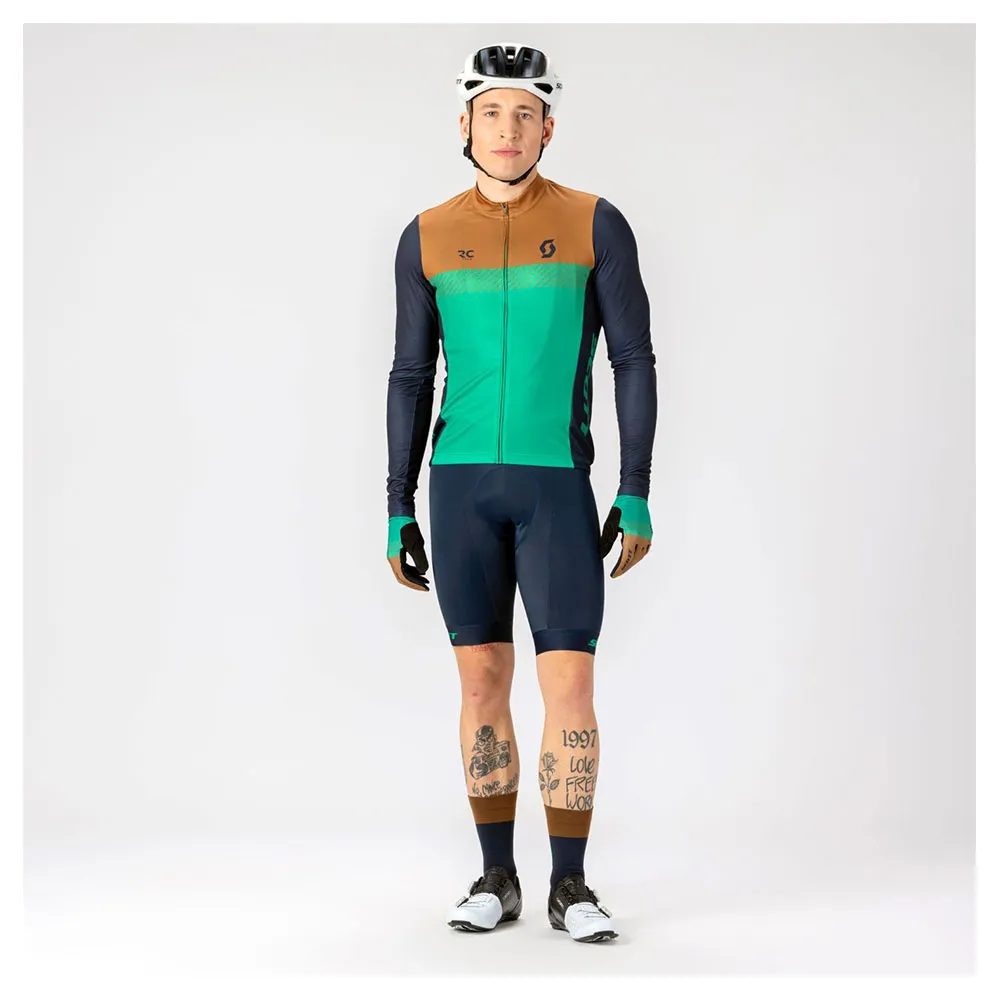 SCOTT Rc Team Langermet Trøye, Bread brown / amazon green, M