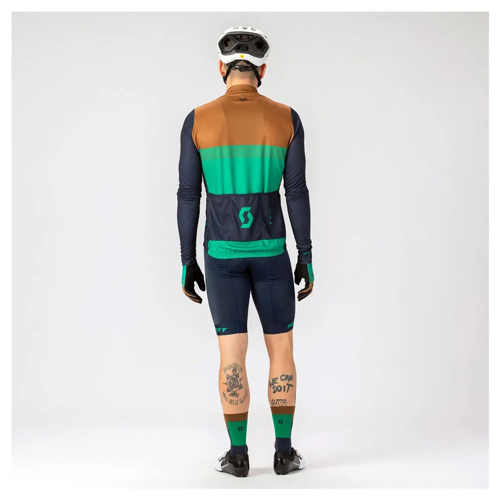 SCOTT Rc Team Langermet Trøye, Bread brown / amazon green, M