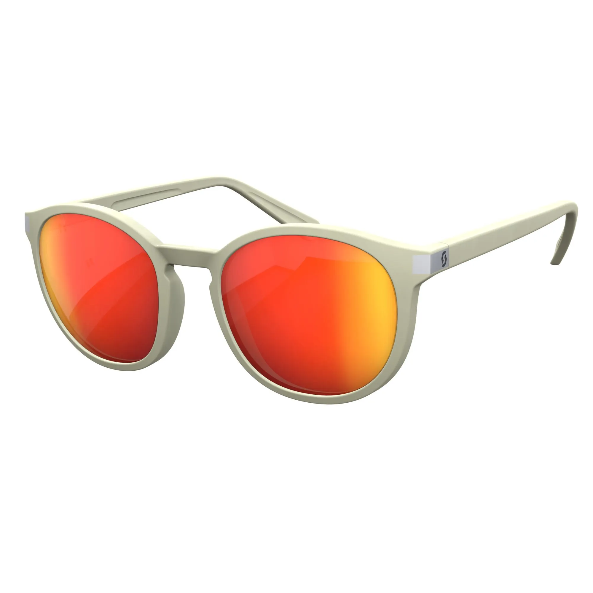 SCOTT Riff Solbriller Sandbeige/Rød Krom, Beige/sand
