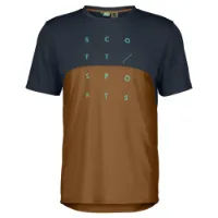 SCOTT SCO sykkeltrøye korte ermer Trail Flow DRI dark blue/bread herre SCOTT SCO sykkeltrøye korte ermer Trail Flow DRI dark blue/bread herre