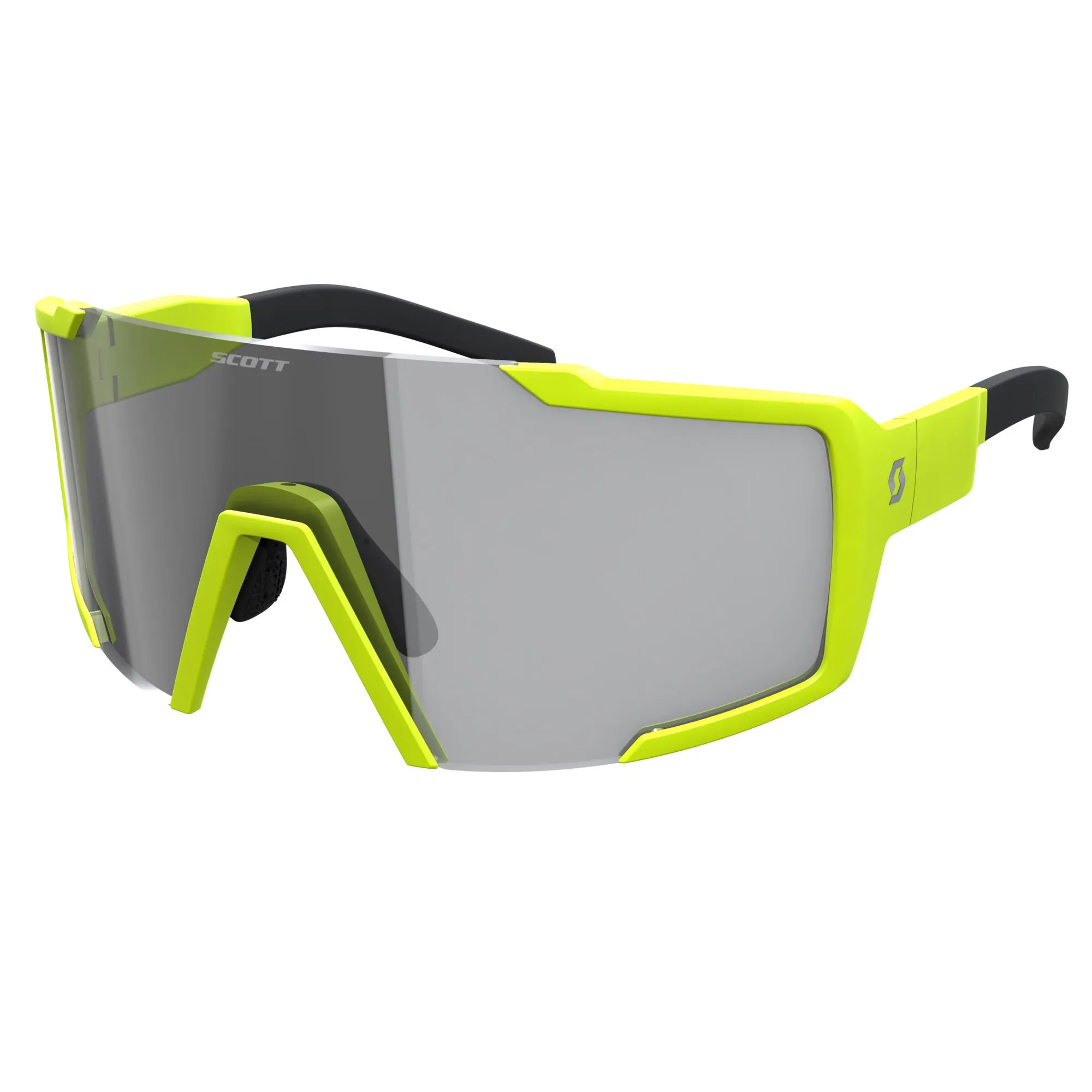 SCOTT Shield Compact Light Sensitive Sykkelbriller Matgul