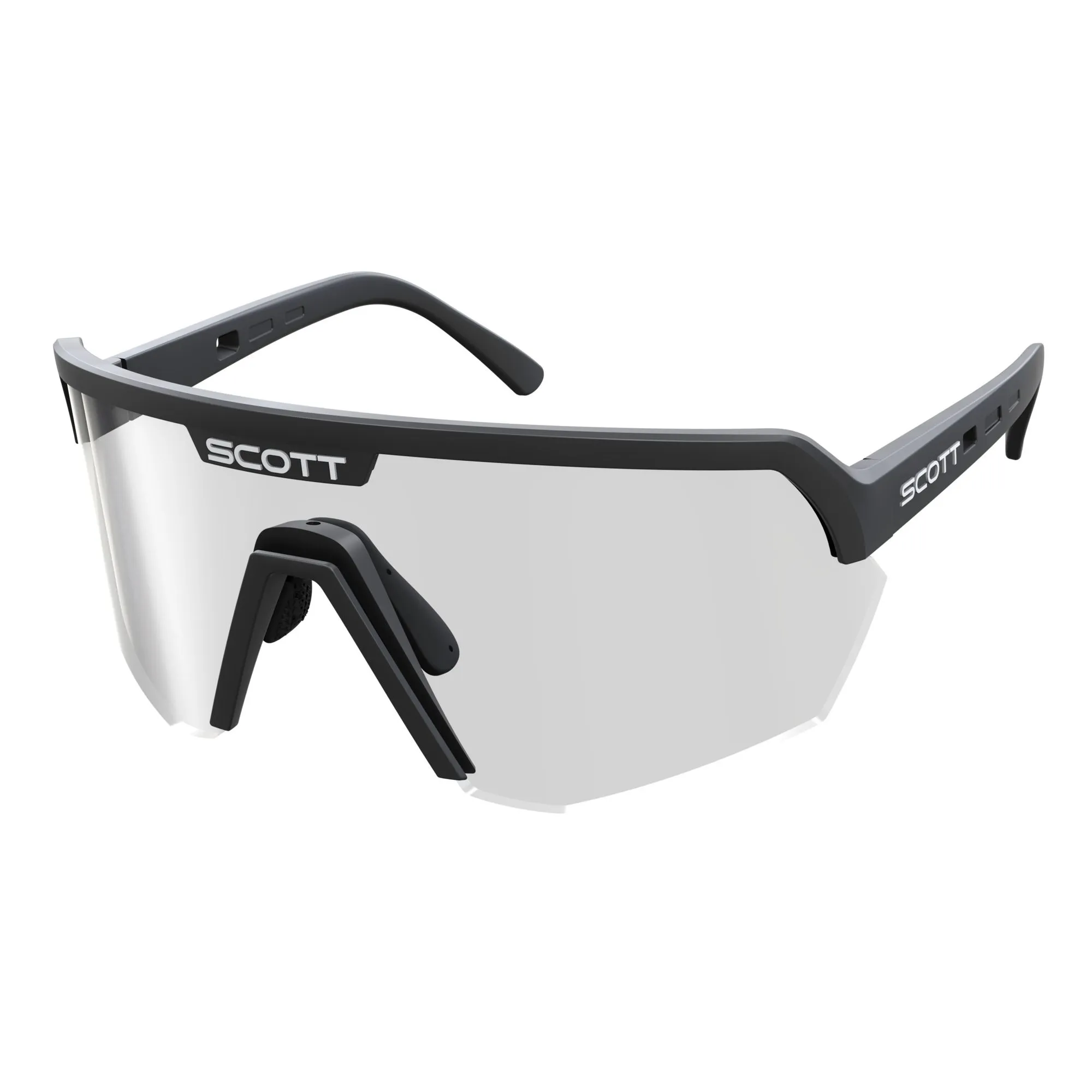 SCOTT Sport Shield Sykkelbriller Sort Krom SCOTT Sport Shield Sykkelbriller Sort Krom