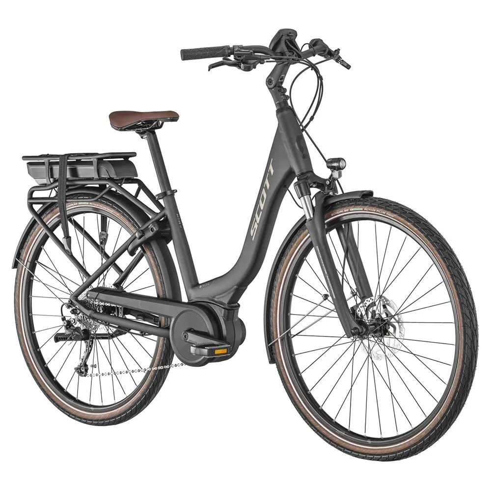 SCOTT Sub Active Eride 10 Rack 28´´ Alivio 3100 Elektrisk Sykkel, Black, L, 500Wh, Elsykkel SCOTT Sub Active Eride 10 Rack 28´´ Alivio 3100 Elektrisk Sykkel, Black, L, 500Wh, Elsykkel