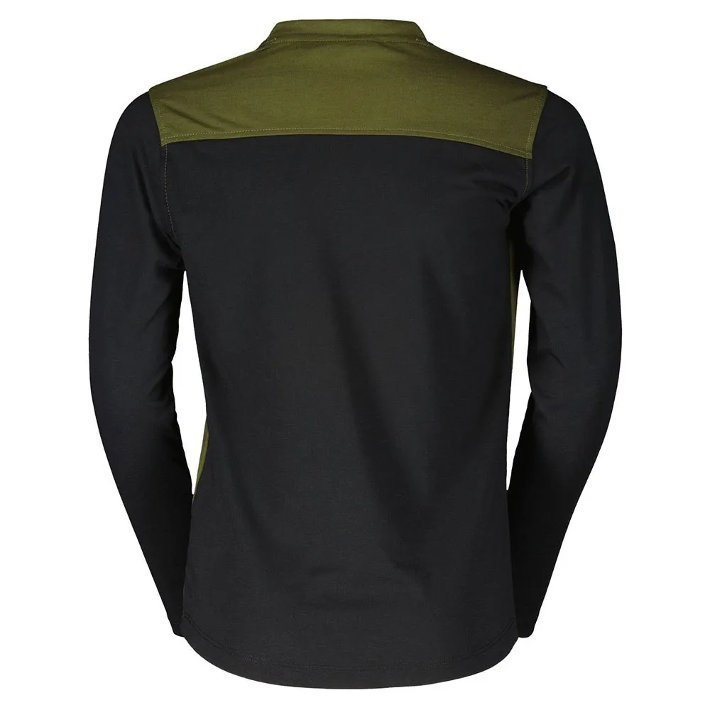 SCOTT Trail Flow 10 Dri Langarmet Enduro-sykkeltrøye, Fir green / black SCOTT Trail Flow 10 Dri Langarmet Enduro-sykkeltrøye, Fir green / black