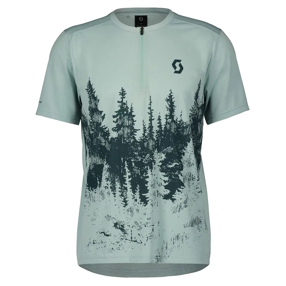 SCOTT Trail Flow Zip Kortskjortet Enduro-sykkeltrøye SCOTT Trail Flow Zip Kortskjortet Enduro-sykkeltrøye