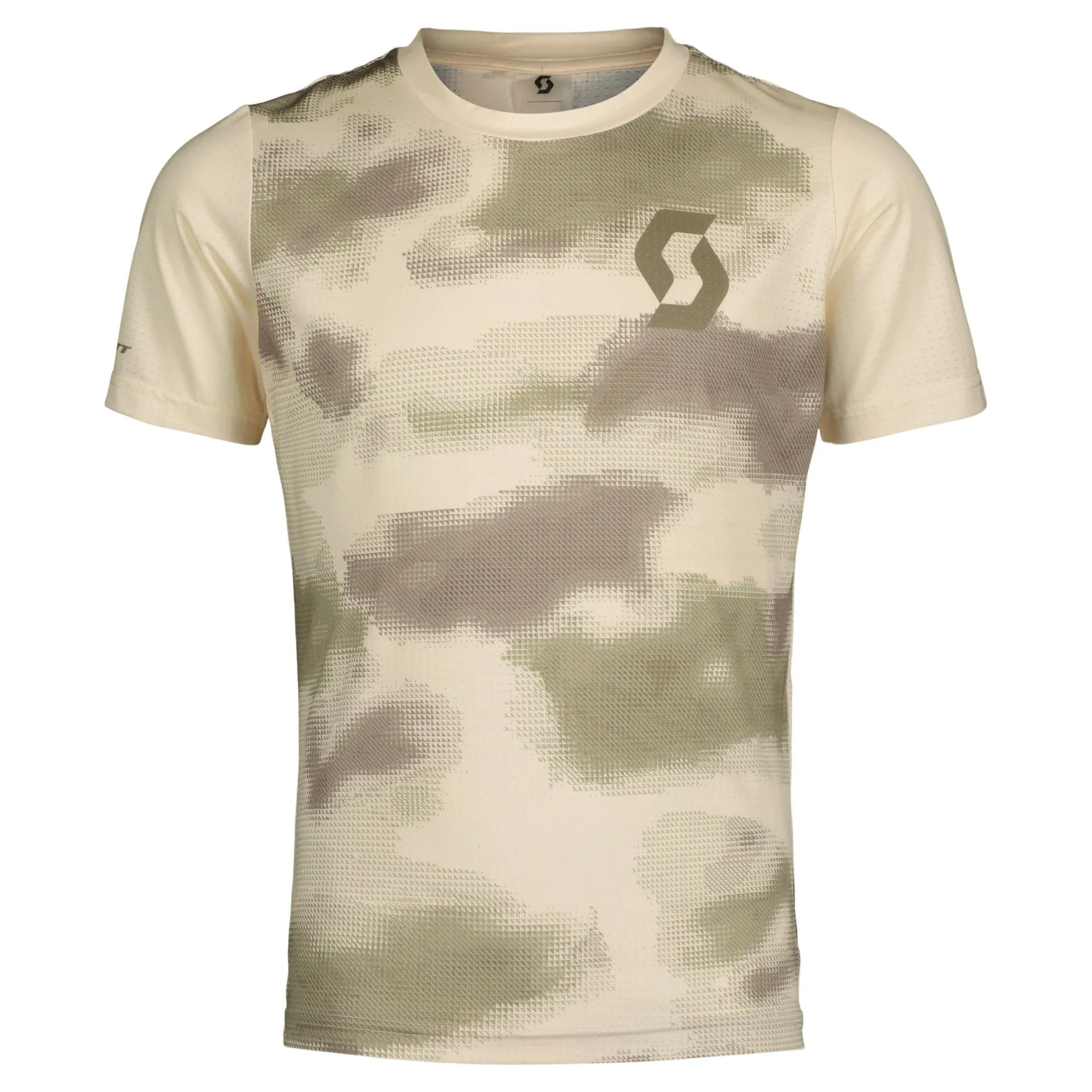 SCOTT Trail Vertic 10 kortermet t-shirt cotton white/hay junior SCOTT Trail Vertic 10 kortermet t-shirt cotton white/hay junior