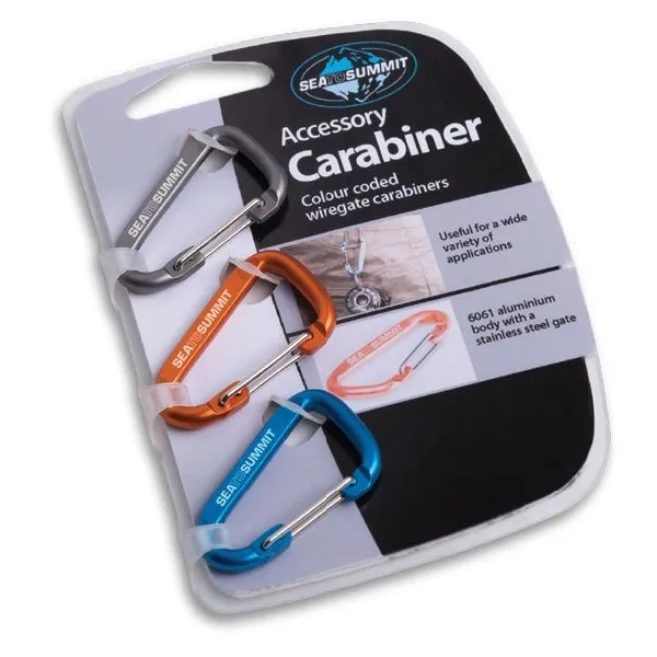 Sea To Summit 3pk Karabinkroker, Mixed