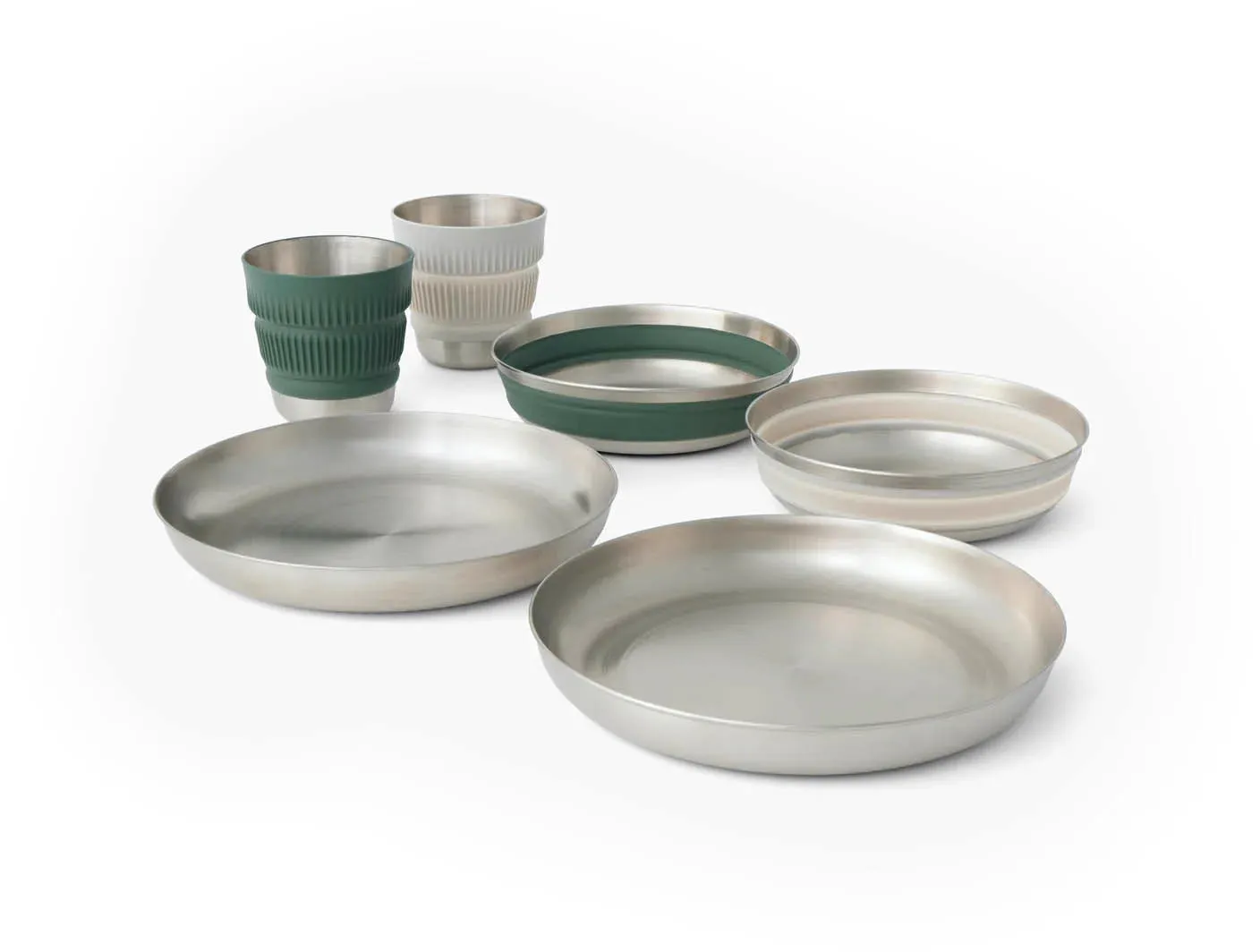 Sea To Summit Detour Dinnerware Set 2 kopper, 2 skåler, 2 tallerkener, Multi, One Size Sea To Summit Detour Dinnerware Set 2 kopper, 2 skåler, 2 tallerkener, Multi, One Size