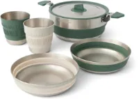 Sea To Summit Detour One Pot Cook Set 2 kjeler på 3L, 2 skåler, 2 kopper