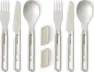 Sea To Summit Detour Stainless Steel Cutlery Set 6 Piece Stainless Steel, Stainless steel grey, One Size