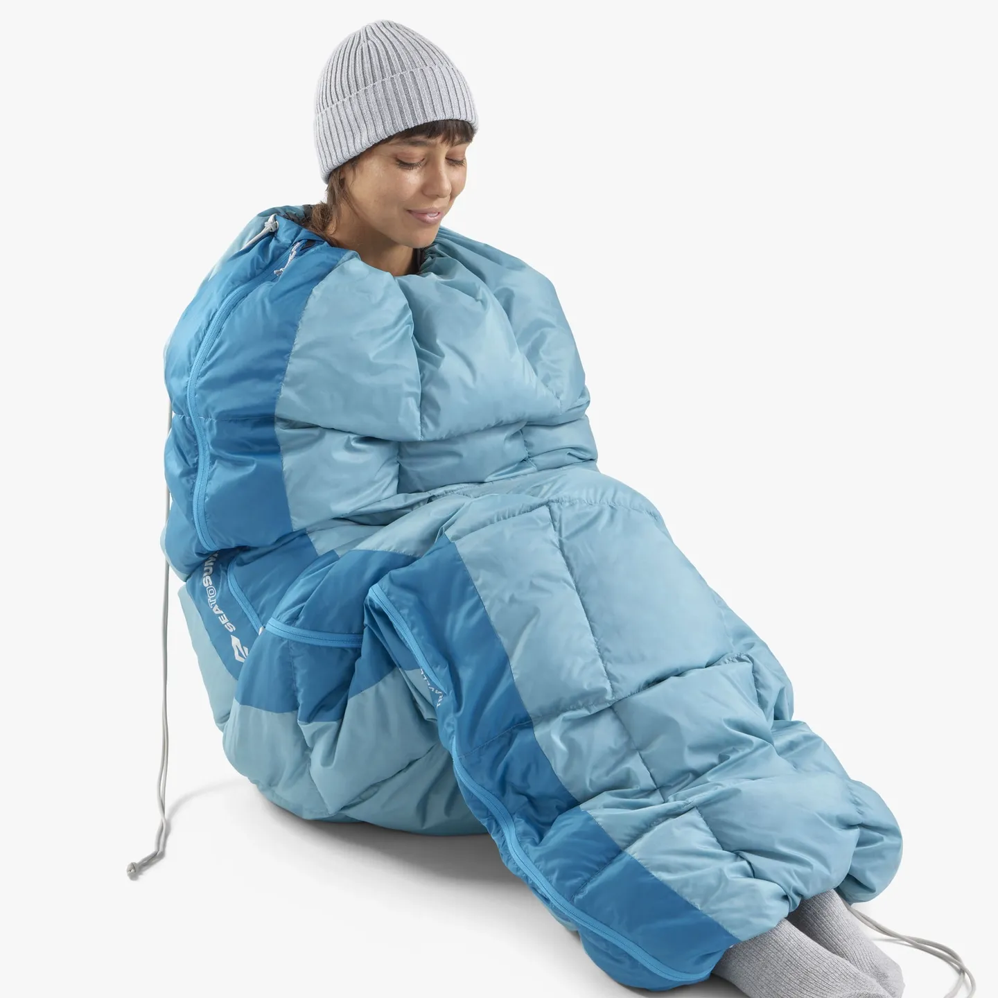 Sea To Summit Down Traveler Sovepose, Blue, Left Zipper