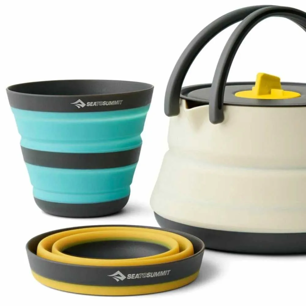 Sea To Summit Frontier 1l Bestikksett 3 Enheter, Black / yellow, One Size
