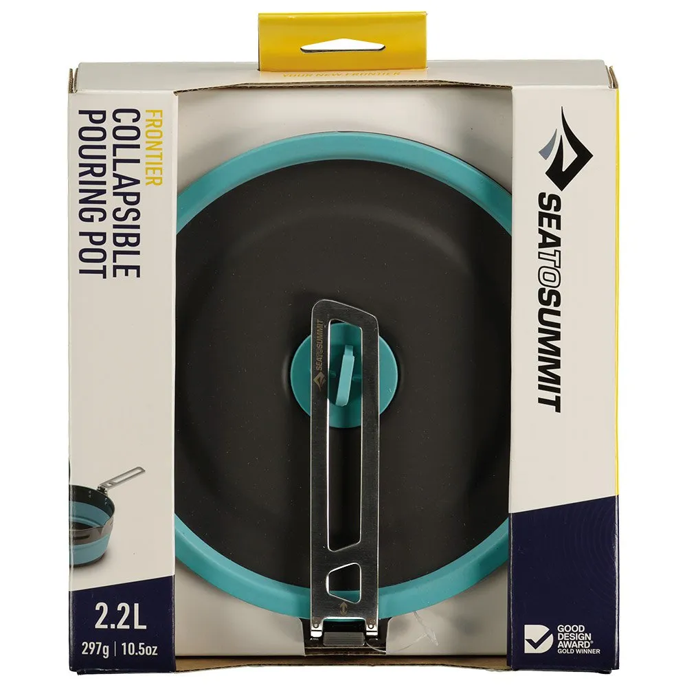 Sea To Summit Frontier Sammenleggbar Gryte 2.2l, Aqua sea blue, One Size