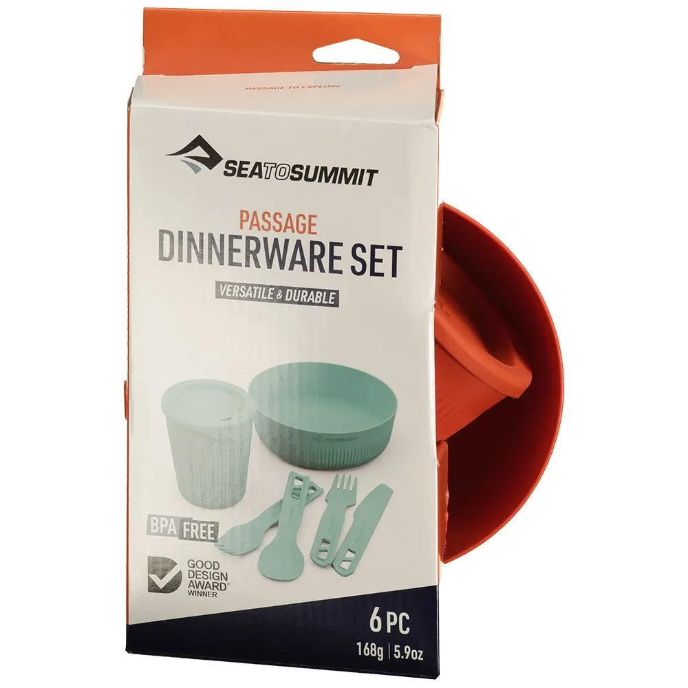 Sea To Summit Passage 6 Units Bestikksett Refurbished, Orange, One Size