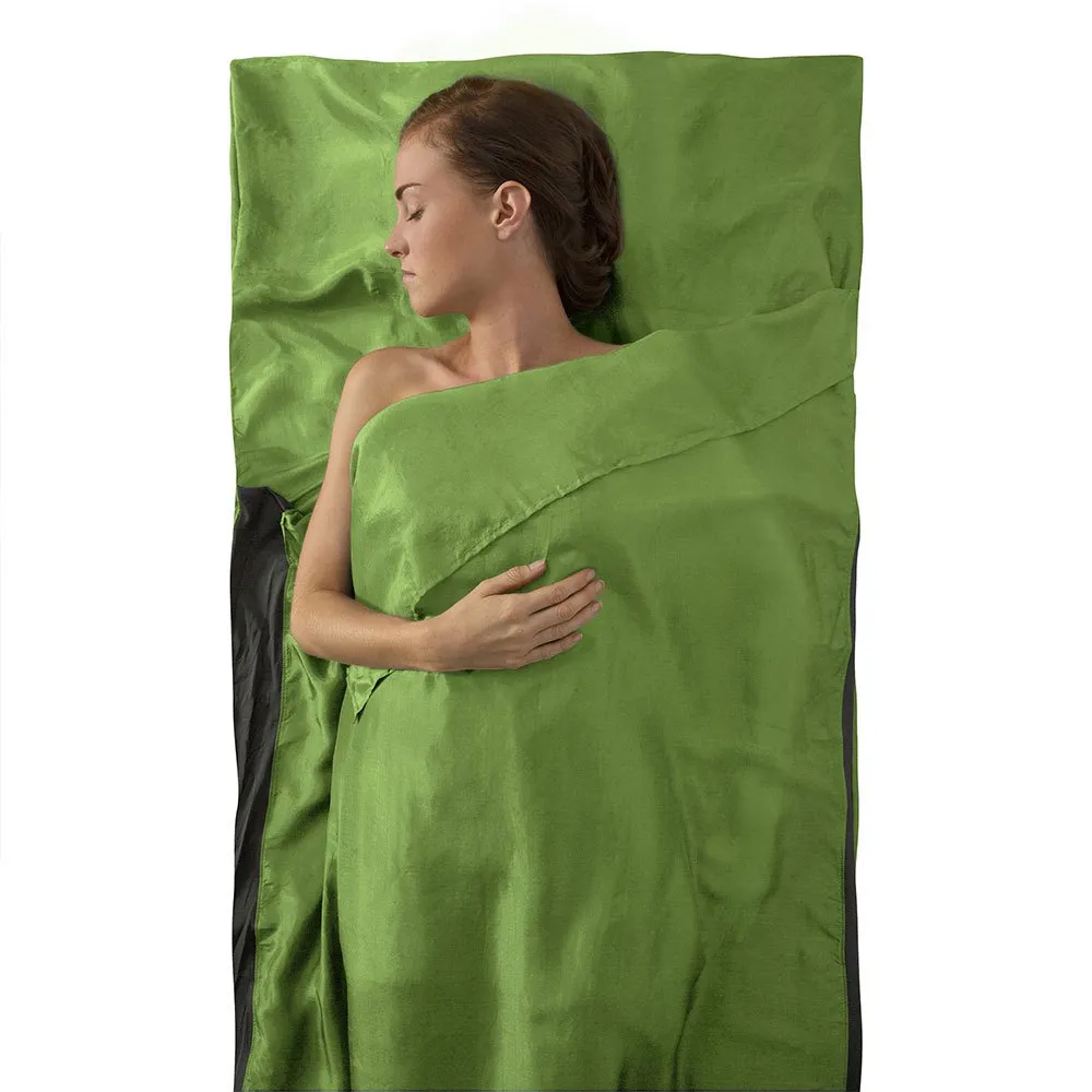 Sea To Summit Premium Silke Reisepute Med Putetrekk, Green Sea To Summit Premium Silke Reisepute Med Putetrekk, Green