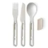 Sea To Summit Rustfritt Stål Detour Bestikksett 3 Enheter, Stainless steel grey, One Size