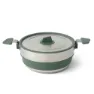 Sea To Summit Rustfritt Stål Sammenleggbar Gryte For Omkjøring 3l, Laurel wreath green, One Size