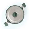 Sea To Summit Rustfritt Stål Sammenleggbar Gryte For Omkjøring 3l, Laurel wreath green, One Size