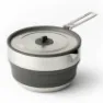 Sea To Summit Rustfritt Stål Sammenleggbar Gryte For Utflukter 1.8l, Beluga black, One Size