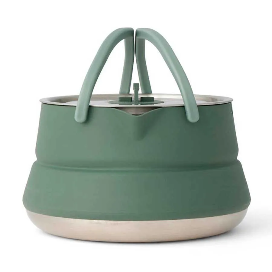 Sea To Summit Rustfritt Stål Sammenleggbar Tekanne Med Omvei 1.6l, Steel, One Size