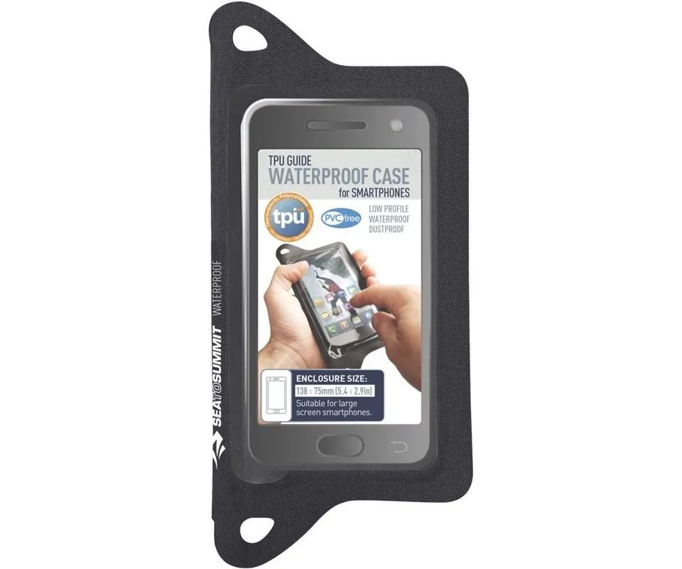 Sea To Summit TPU Guide Waterproof Case for Smartphones, Black