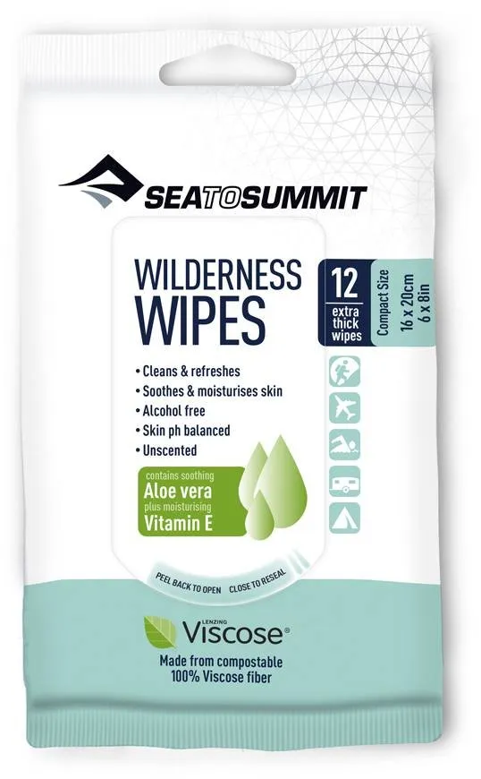 Sea To Summit Wilderness Wipes Compact 12 stk våtservietter, 16x20, Not applicable Sea To Summit Wilderness Wipes Compact 12 stk våtservietter, 16x20, Not applicable