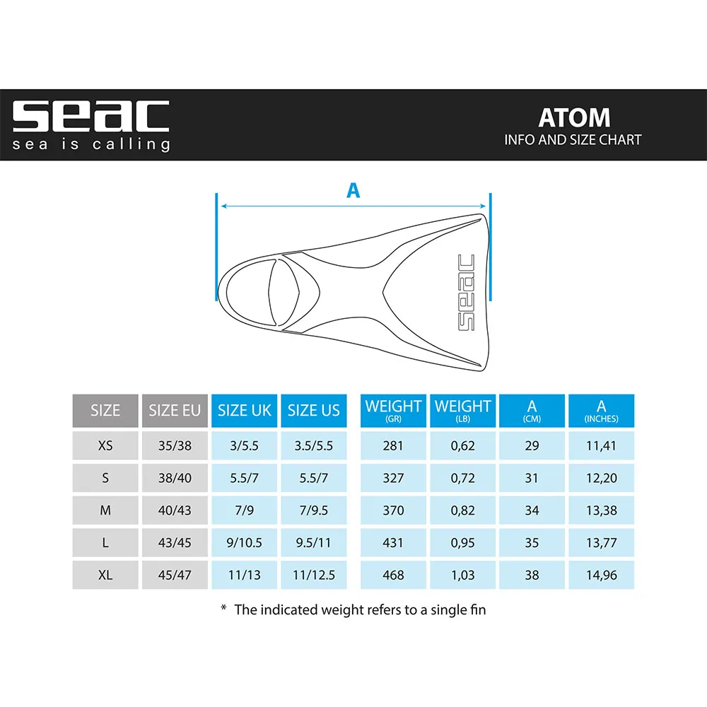 Seacsub Atom Svømmeføtter unisex Seacsub Atom Svømmeføtter unisex