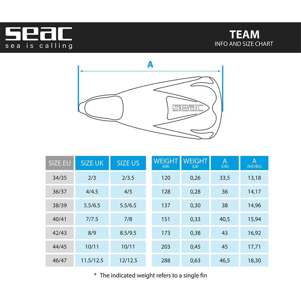Seacsub Team Svømmeføtter unisex Seacsub Team Svømmeføtter unisex