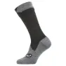 Sealskinz Wp All Weather Sokker, Black / grey marl