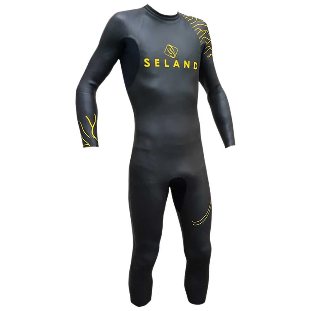 Seland Triathlon Gm Våtdrakt I Neopren unisex, Black / yellow, XS