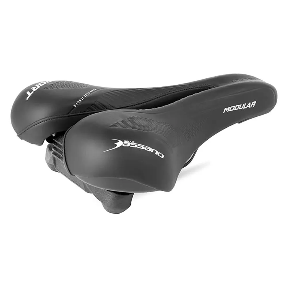 Selle Bassano Modular Ergo Sport Sykkelsete, Black, 165-205mm