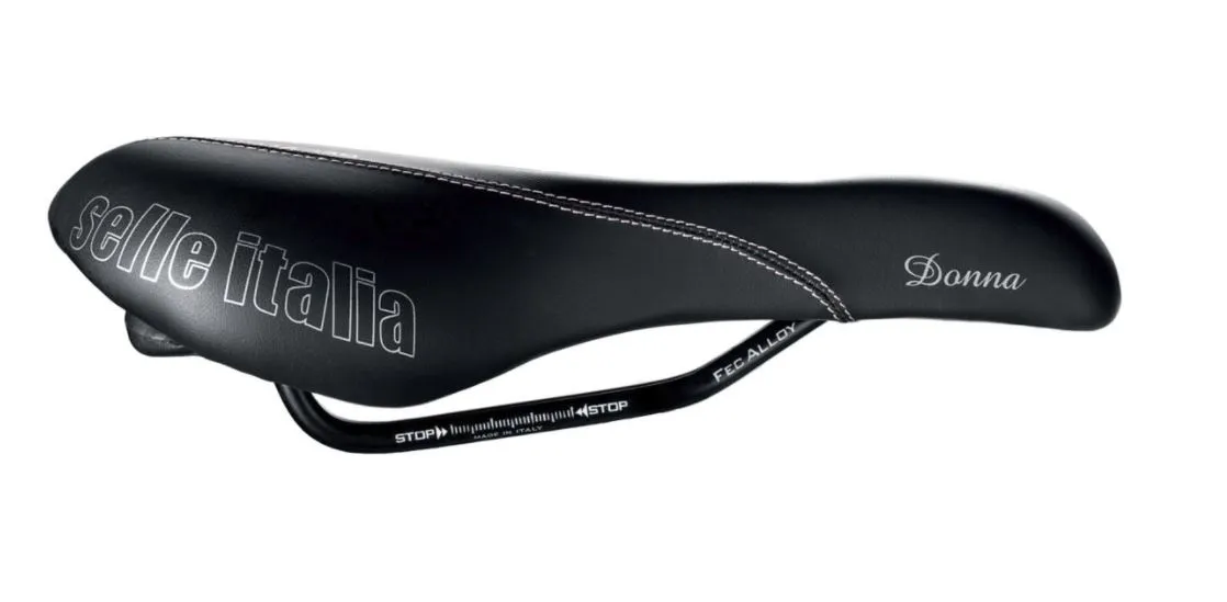 Selle Italia Donna Dame Sete, Black, 160mm