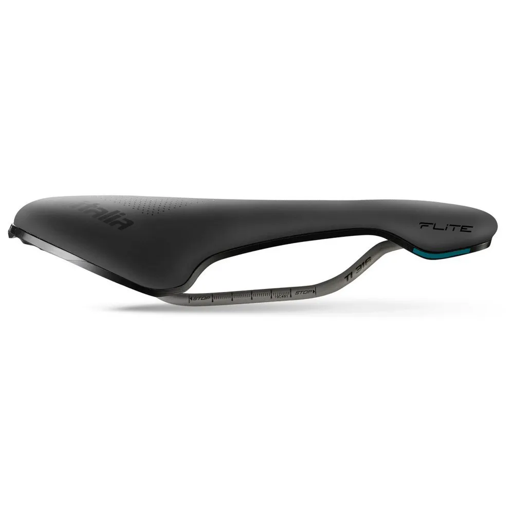 Selle Italia Flite Boost Gravel Ti365 Superflow Sykkelsete, Charcoal grey, 135mm