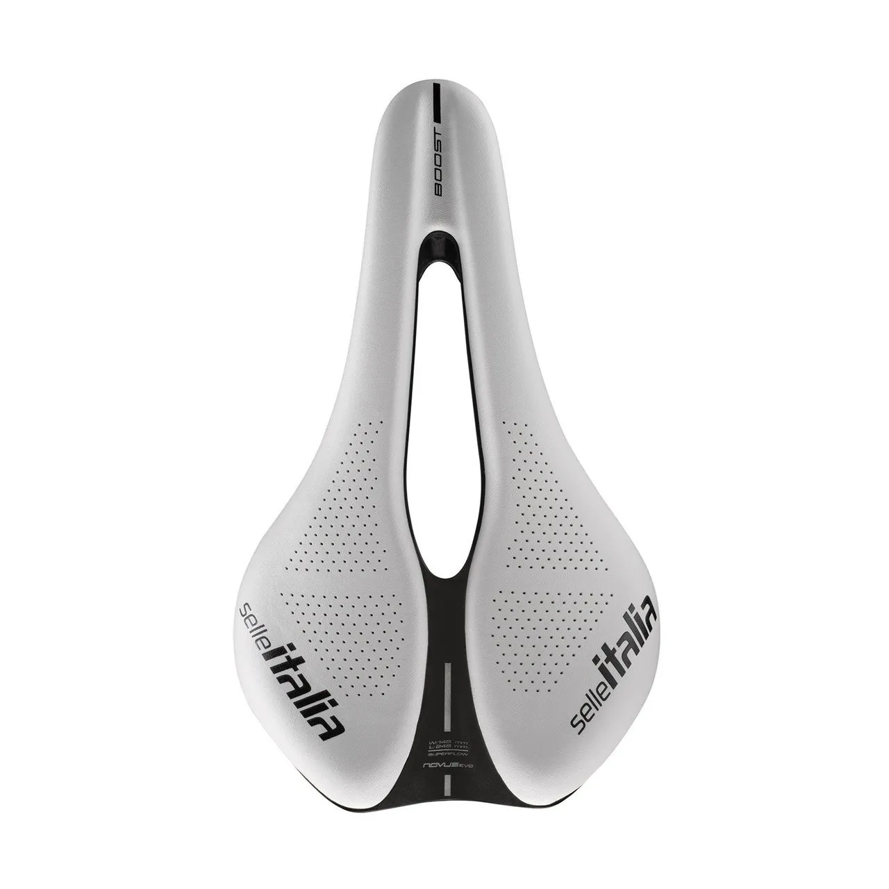 Selle Italia Novus Boost Evo Kit Carbonio White Superflow, White, 145mm
