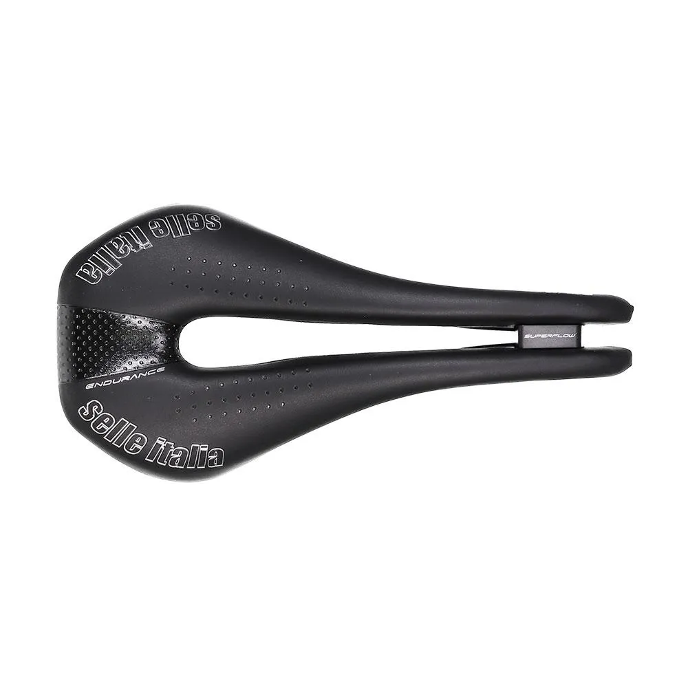 Selle Italia Novus Endurance Tm Superflow Sykkelsete Refurbished, Black, One Size