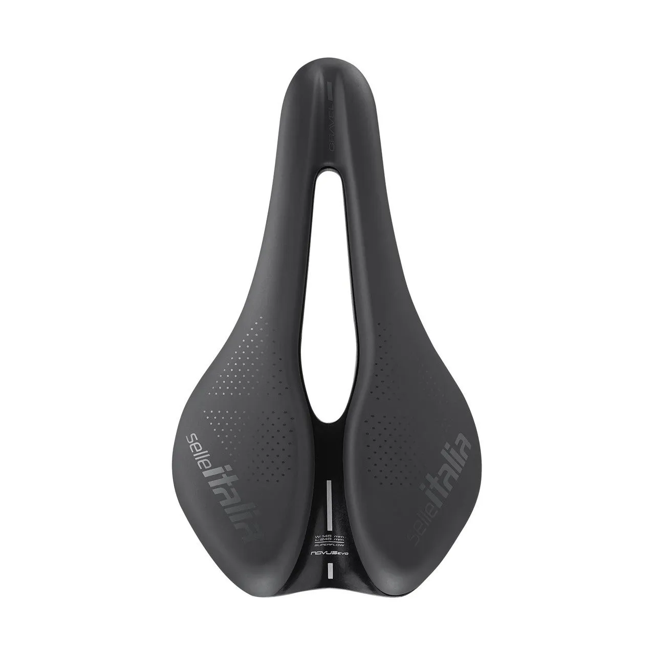 Selle Italia Novus Evo Boost Gravel TM SuperFlow Sete, Black, 145mm