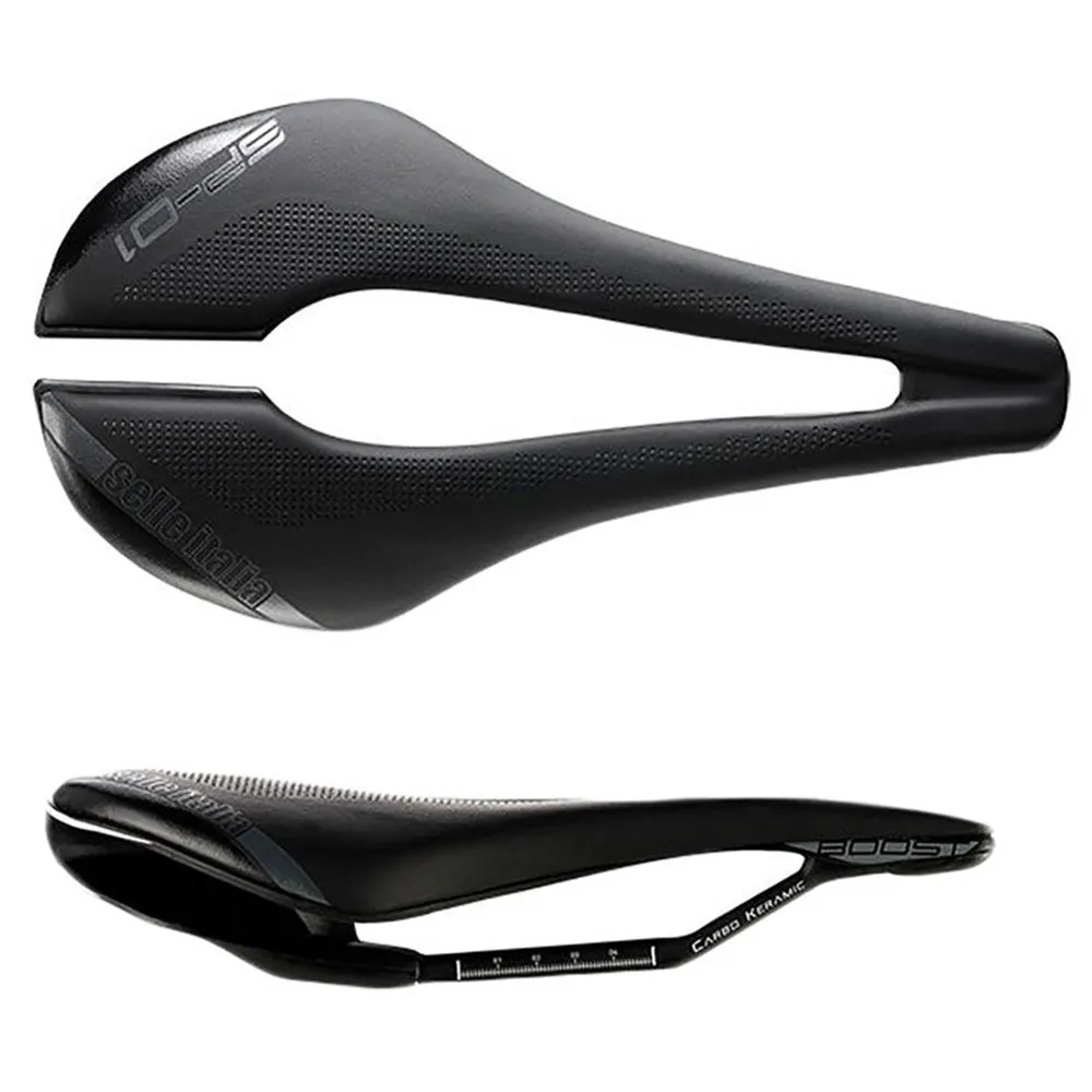 Selle Italia Sp-01 Boost Kit Carbon Superflow Sykkelsete, Black, S