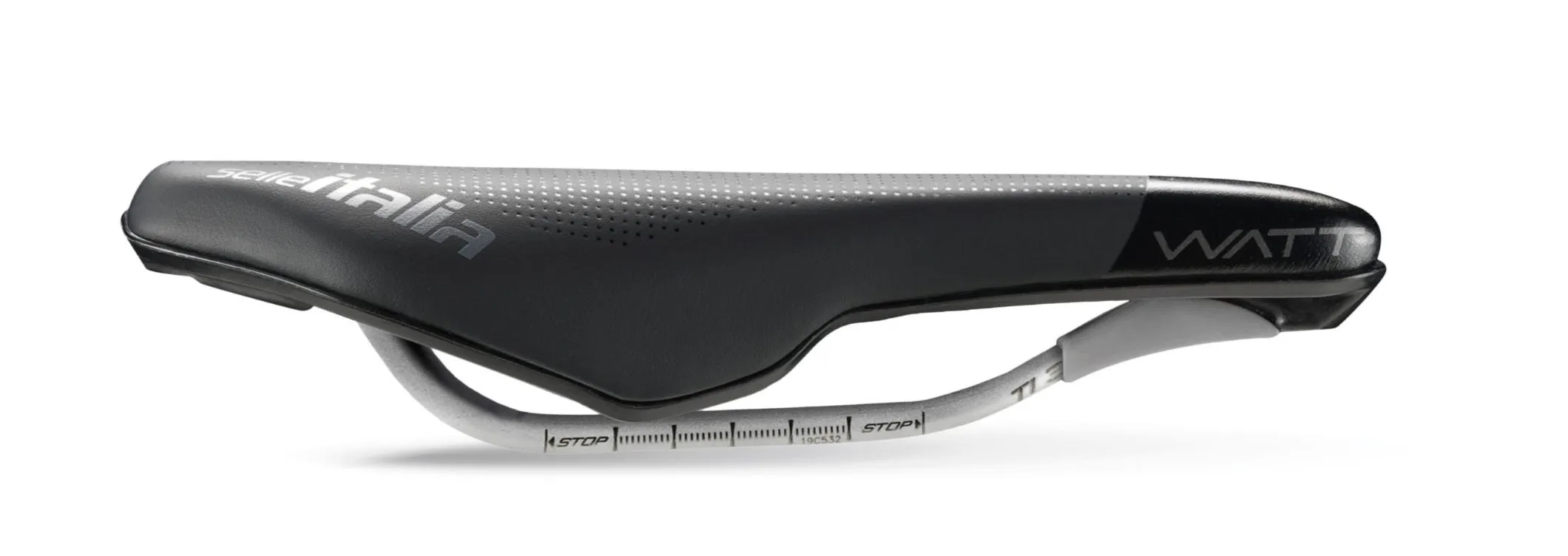 Selle Italia Watt TI316 Superflow Sete, Black, 133mm