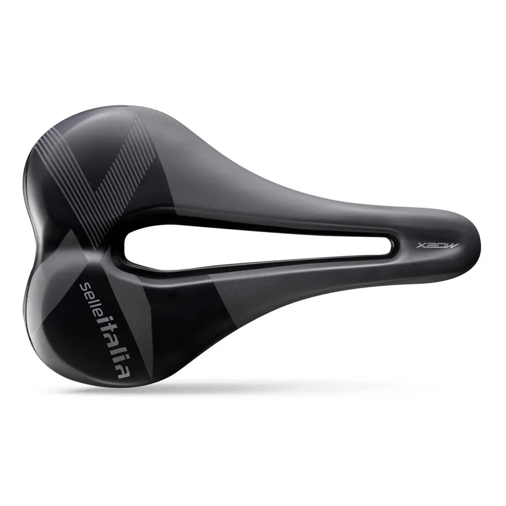Selle Italia X-bow Superflow Ti316 S3 Sykkelsete, Grey / black, 145mm