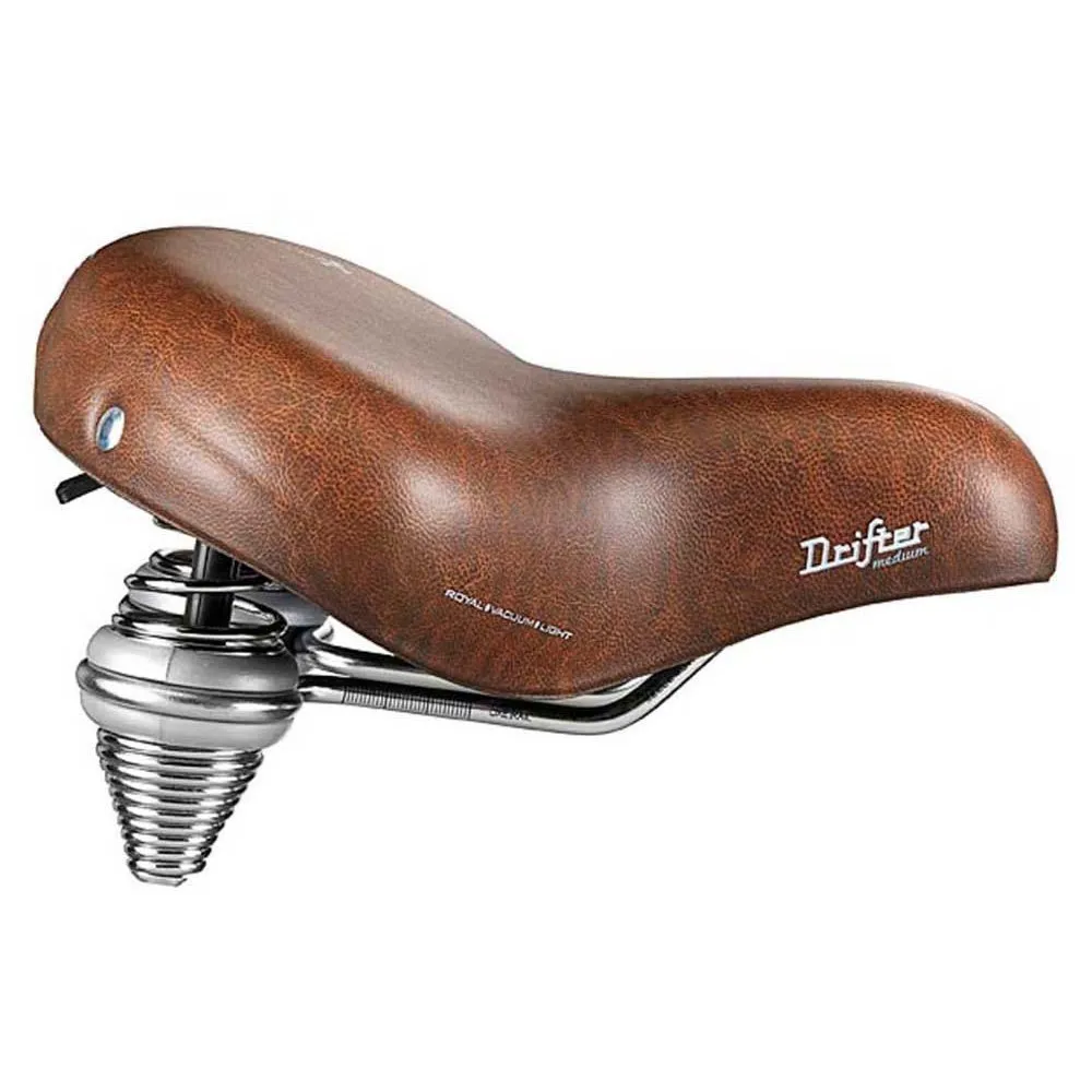 Selle Royal Drifter Small Sykkelsete, Brown / brown, 221mm