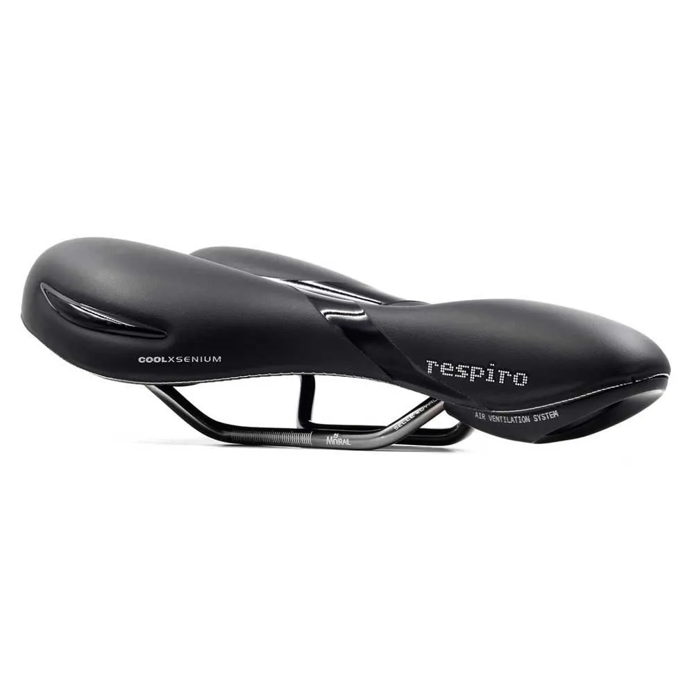 Selle Royal Respiro Athletic Sykkelsete, Black, 163mm