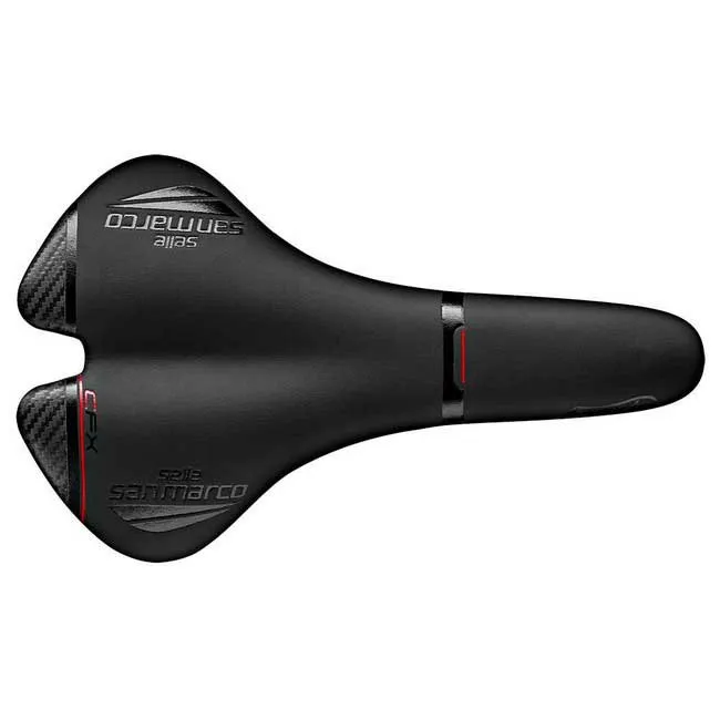 Selle San Marco Aspide Full-fit Carbon Fx Wide Sykkelsete, Black, 142mm