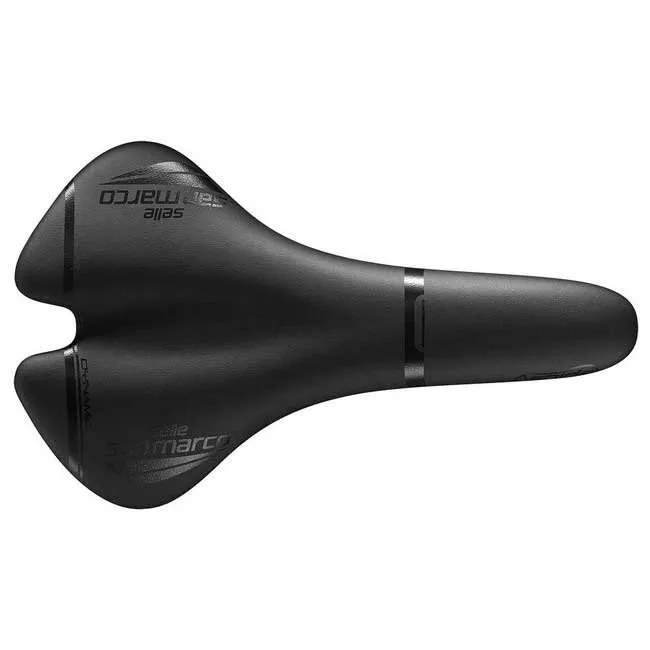 Selle San Marco Aspide Full-fit Dynamic Wide Sykkelsete, Black, 142mm