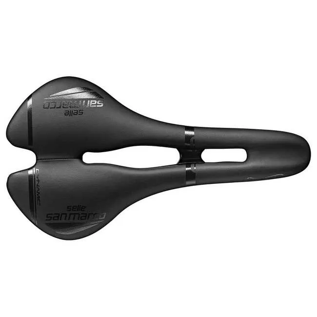 Selle San Marco Aspide Open-fit Dynamic Narrow Sykkelsete, Black, 132mm